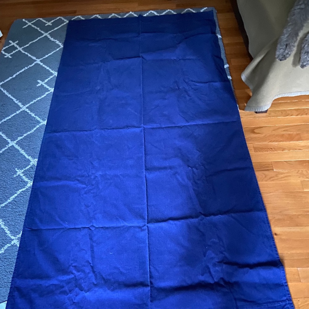 PotteryBarnKids Navy Corduroy curtain panels